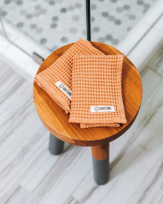 Micro Waffle Washcloth Bundle Beige
