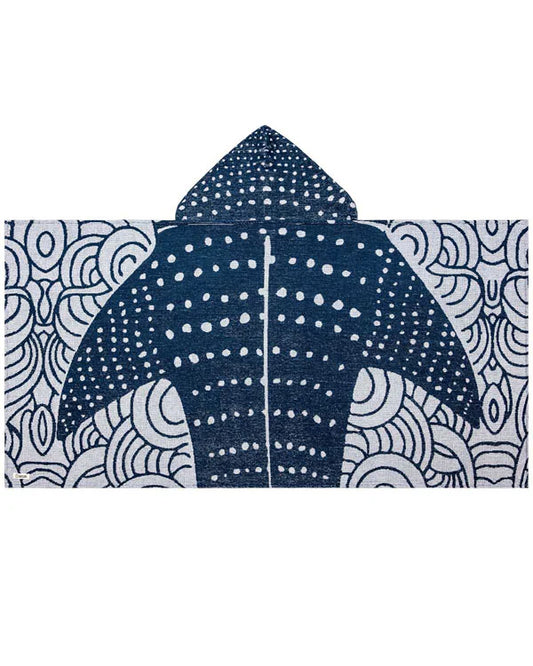 Whale Shark Hooded Kids Bath Towel