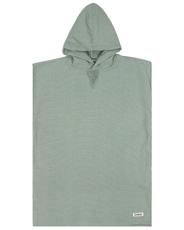 Terra Hooded Poncho Youth - Sage