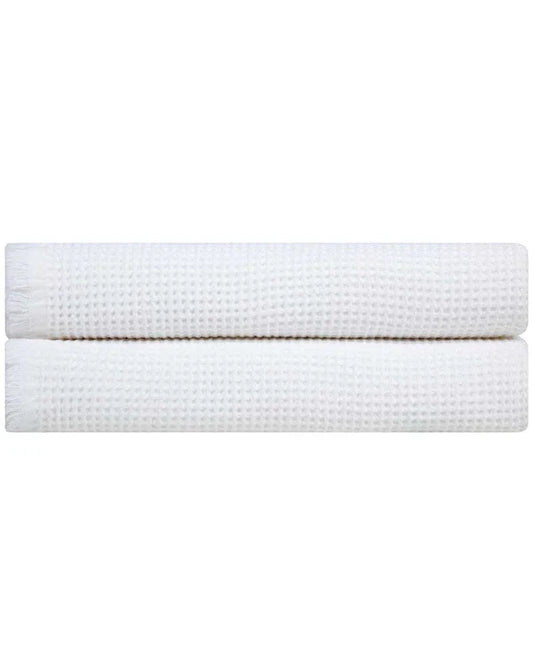 Micro Waffle XL Bath Bundle - 2 Pack -White