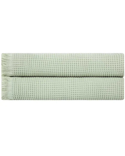 Micro Waffle XL Bath Bundle - 2 Pack - Sage