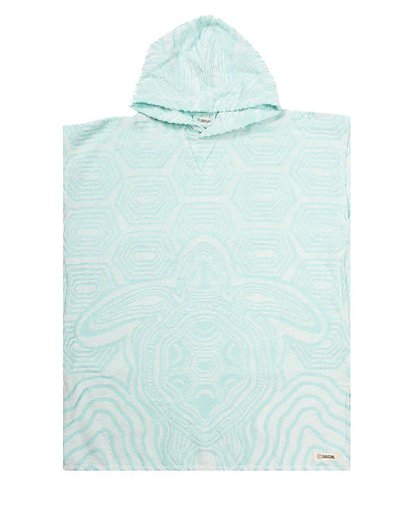 Geo Turtle Hooded Poncho Youth