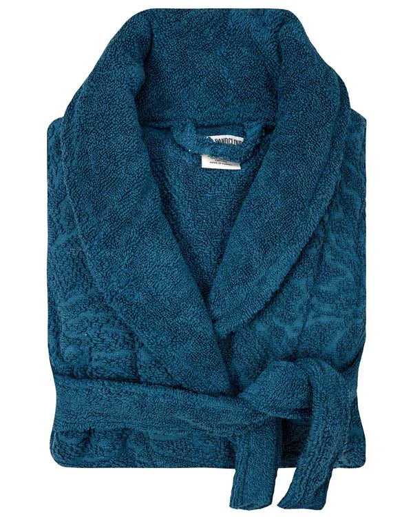 Aquatic Turtle Robe - Teal Blue