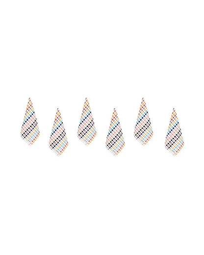 Stripe Polka Dot Washcloth Bath Bundle - 6 Pack