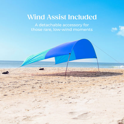Shibumi Shade with Wind Assist - Ocean