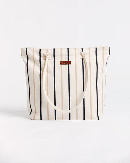 Vert Stripe Beach Tote