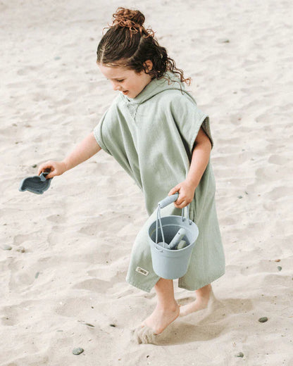 Terra Hooded Poncho Youth  - Sage