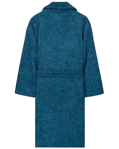 Aquatic Turtle Robe - Teal Blue