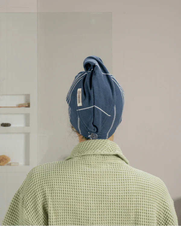 Classic Hair Towel - Navy