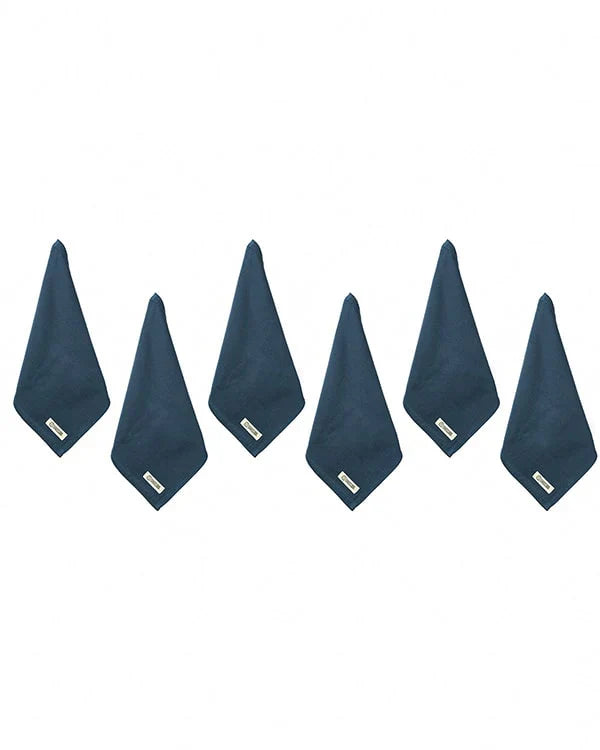 Terra Bath Washcloth Bundle - 6 Pack - Navy