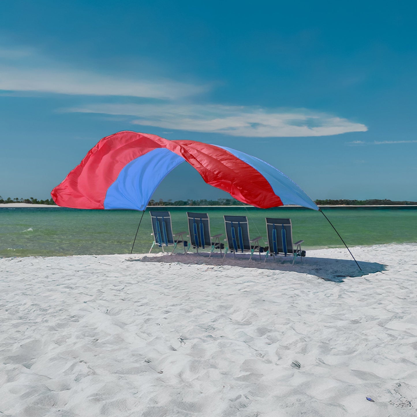 Shibumi Shade with Wind Assist - Coral