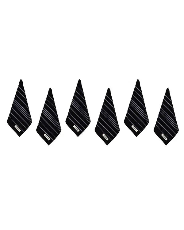 Classic Bath Washcloth Bundle- 6 Pack - Black
