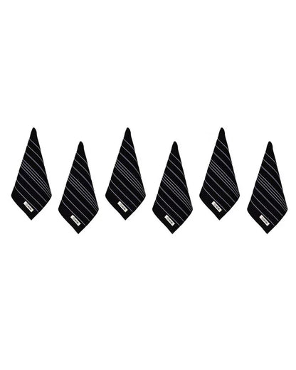 Classic Bath Washcloth Bundle- 6 Pack - Black