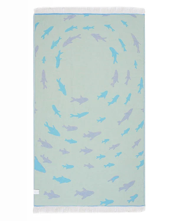 Swirl Shark Kids Towel