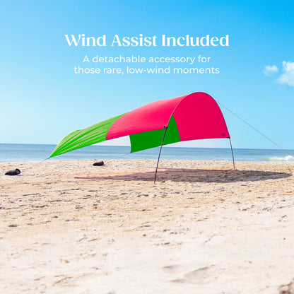 Shibumi Shade with Wind Assist - Hibiscus