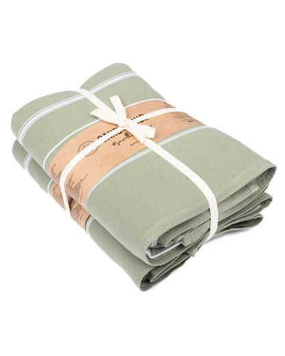 Classic Fringeless XL Bath Bundle - Hedge Green