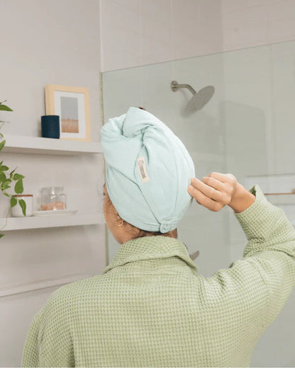 Terra Hair Towel - Seaglass