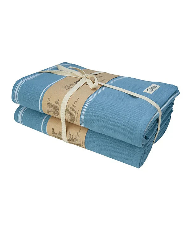 Classic Fringeless XL Bath Bundle - Slate Blue