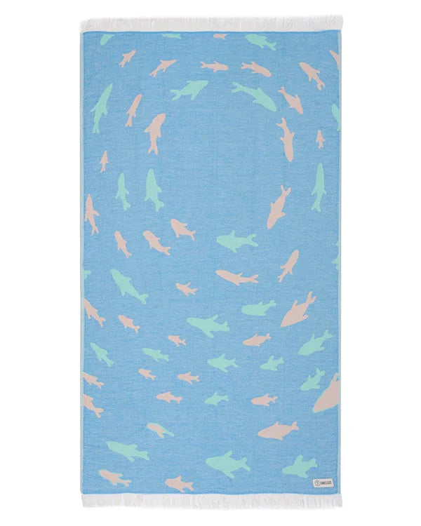 Swirl Shark Kids Towel