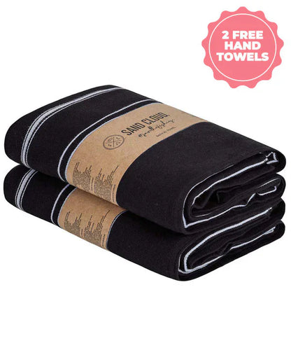 Classic Fringeless XL Bath Bundle - Black