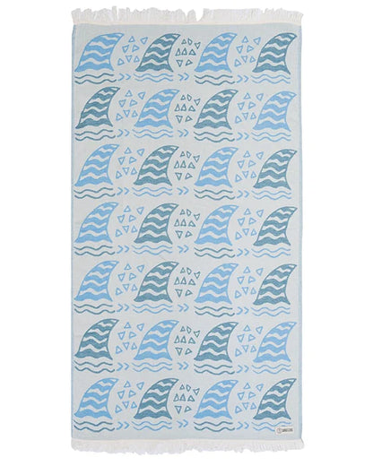 Shark Fin Kids Towel