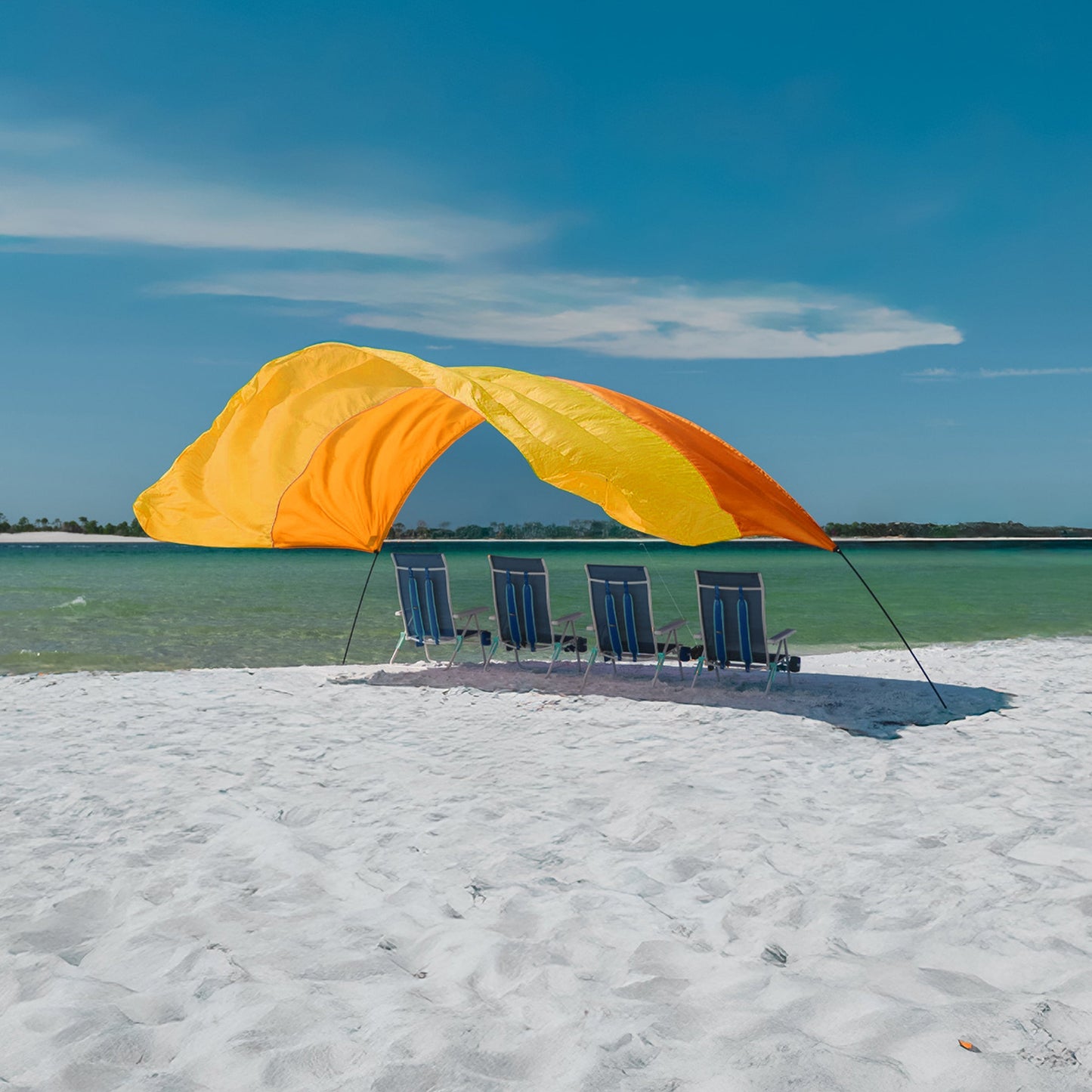 Shibumi Shade with Wind Assist - Sunrise