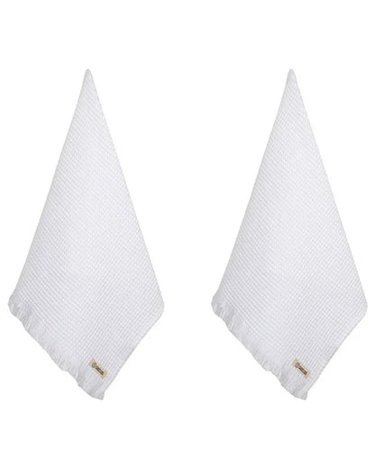 Micro Waffle Hand Bath Bundle - 2 Pack - White