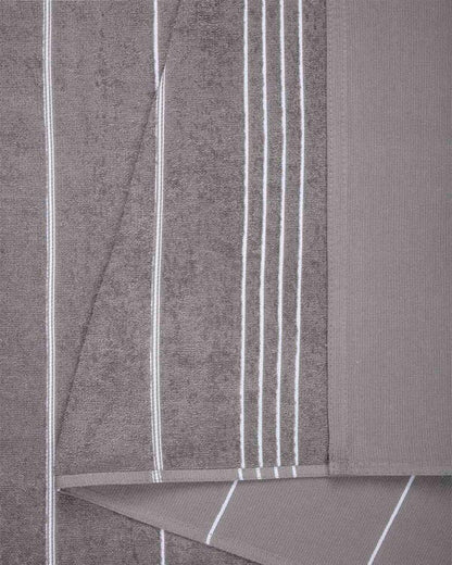Classic Fringeless XL Bath Bundle - Grey - 2 Pack