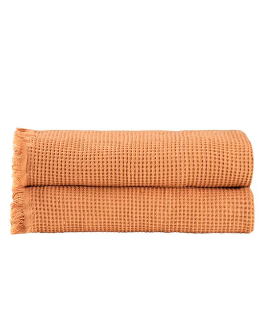 Micro Waffle Bath Bundle - 2 Pack - Beige