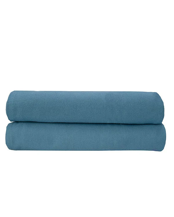 Terra Fringeless XL Bath Bundle - Slate Blue