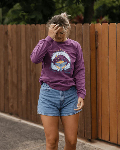 Fluke Whale LS Tee - Berry