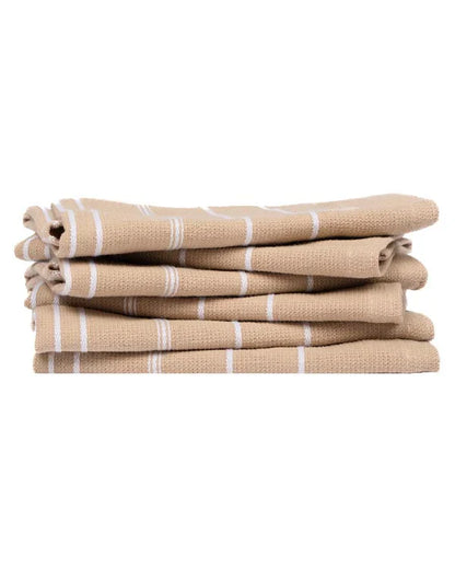 Classic Bath Washcloth Bundle- 6 Pack - Sand
