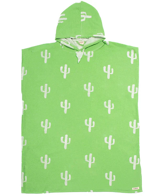Cactus Hooded Poncho