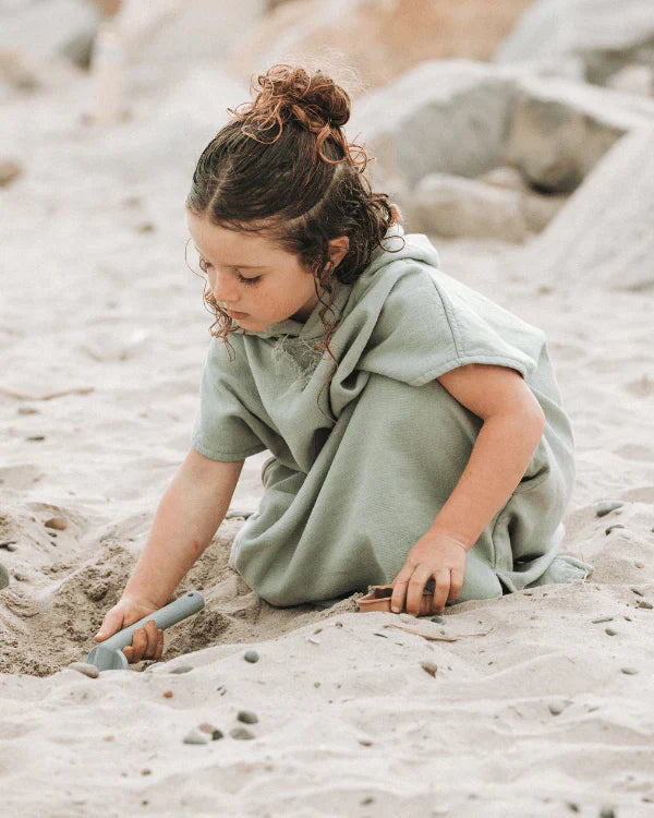 Terra Hooded Poncho Youth  - Sage
