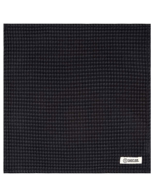 Micro Waffle Bath Washcloth Bundle - 6 Pack - Black