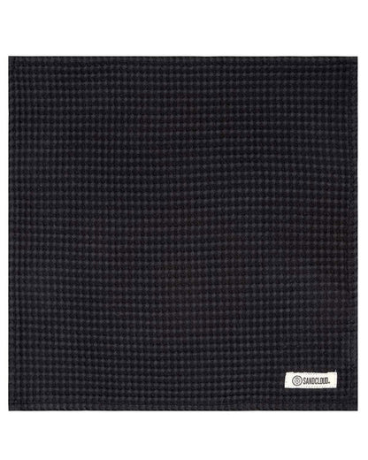 Micro Waffle Bath Washcloth Bundle - 6 Pack - Black
