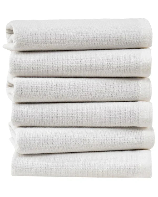 Terra Bath Washcloth Bundle - 6 Pack - Ivory
