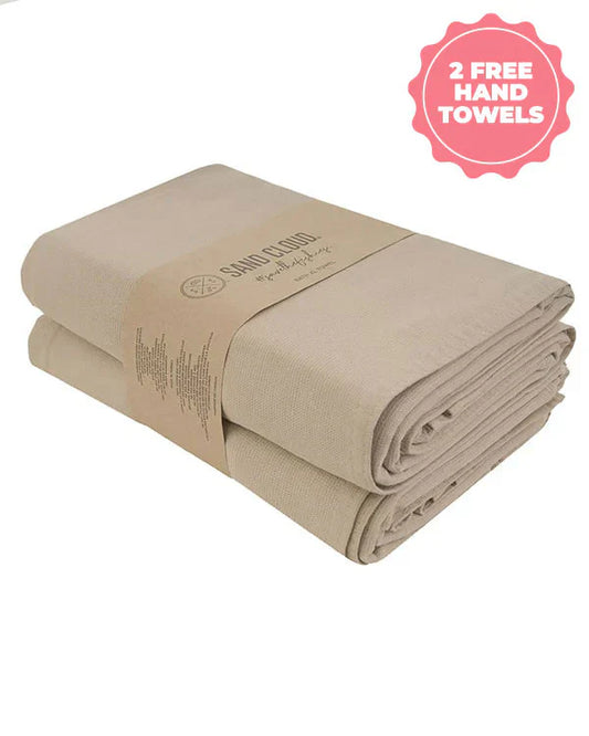 Terra Fringeless XL Bath Bundle - Sand