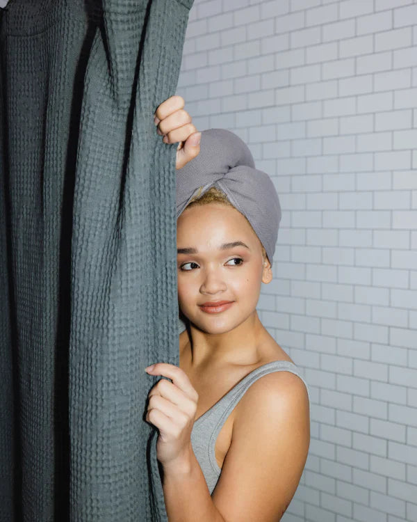 Terra Hair Towel - Grey