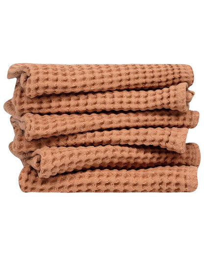 Micro Waffle Washcloth Bundle Beige