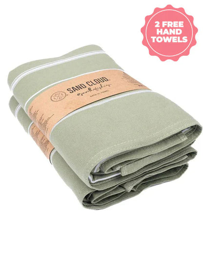 Classic Fringeless XL Bath Bundle - Hedge Green