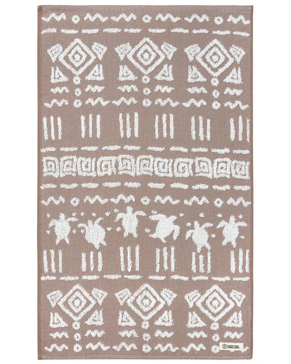 Turtle Mudcloth Hand Bath Bundle - 2 Pack - Taupe