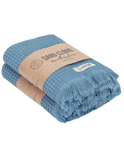 Micro Waffle Hand Bath Bundle - 2 Pack - Slate Blue