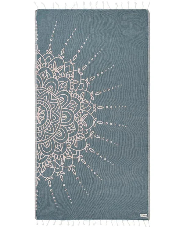 Flower Mandala Ocean Teal