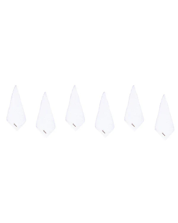 Atom Washcloth Bath Bundle - White - 6 Pack