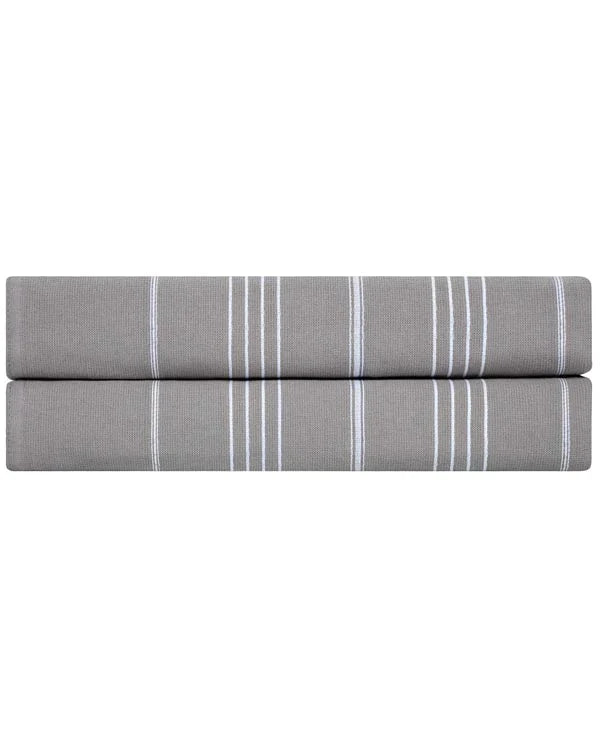 Classic Fringeless XL Bath Bundle - Grey - 2 Pack
