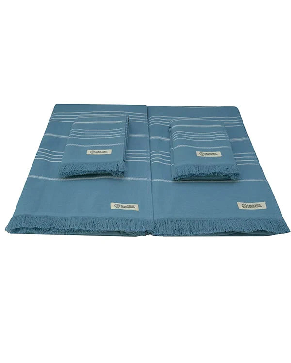 Classic Bath Bundle 4 Pack - Slate Blue