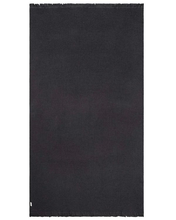 Micro Waffle XL Bath Bundle - 2 Pack - Black