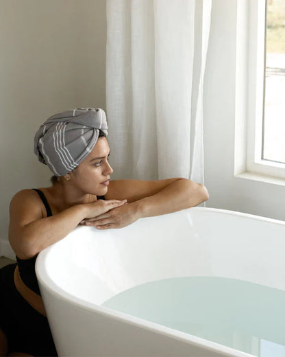 Classic Hair Towel - Grey