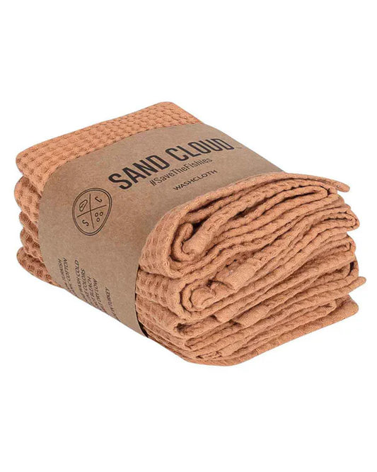 Micro Waffle Washcloth Bundle Beige